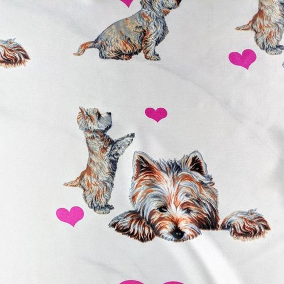 Vintage IFAW Highland Terrier Print Scarf - Picture 10 of 11